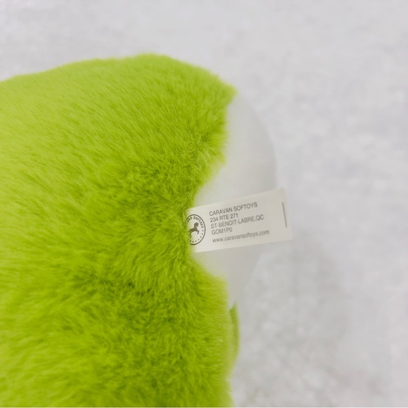 Dinosaur Triceratops Plush Green White Shinny Glitter Eyes Stuffed Animals - Picture 7 of 7